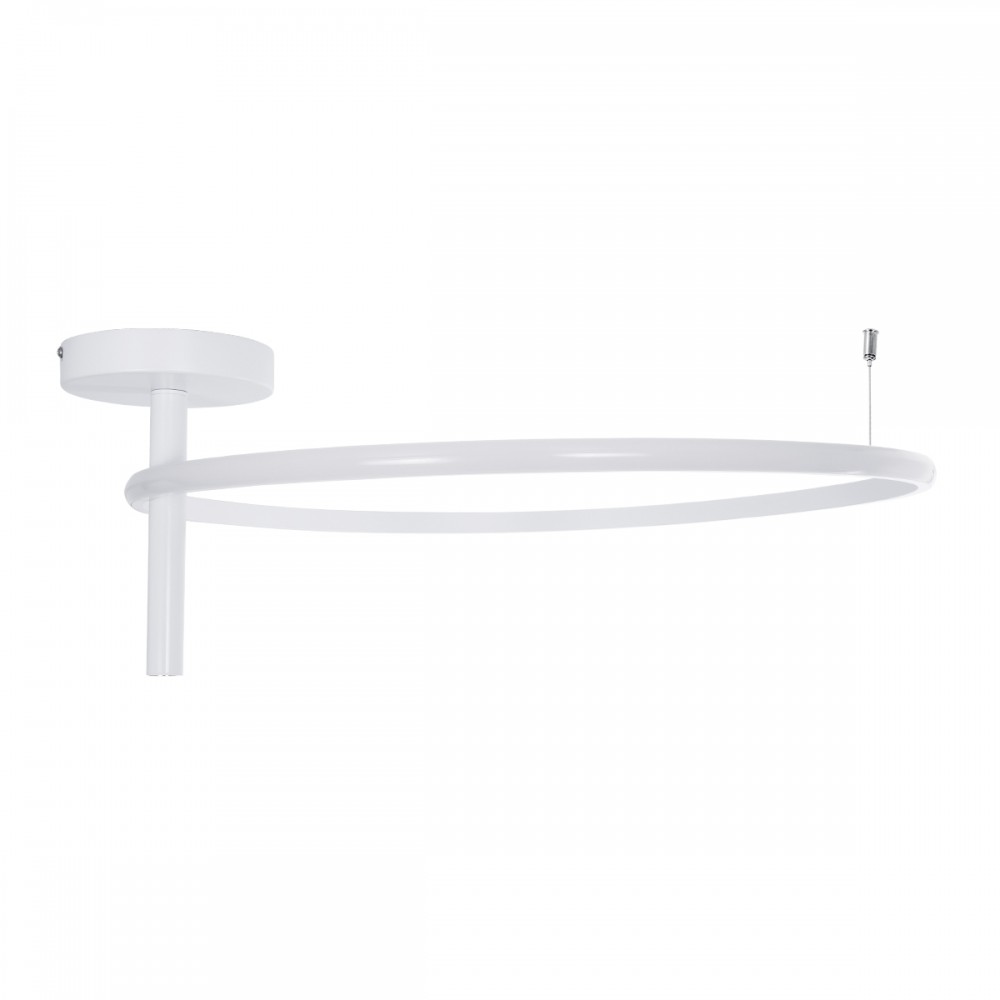 GloboStar® VERONA 61224 Φωτιστικό Οροφής Δαχτυλίδι-Κύκλος LED CCT 36W 4032lm 360° AC 220-240V - Εναλλαγή Φωτισμού μέσω Διακόπτη On/Off All In One Ψυχρό 6000k+Φυσικό 4500k+Θερμό 2700K Φ60 x Υ23cm - Λευκό - 3 Χρόνια Εγγύηση
