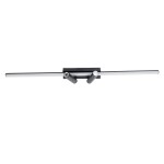 GLOBOSTAR® BARETTI 61226 Φωτιστικό Οροφής Linear Design LED CCT με Κινούμενα Σποτ LED Downlight 24W 2688lm 160° & 45° AC 220-240V IP20  - Εναλλαγή Φωτισμού μέσω Διακόπτη On/Off All In One Ψυχρό 6000k+Φυσικό 4500k+Θερμό 2700k - Μ80 x Π5.5 x Υ5 cm - Μαύ