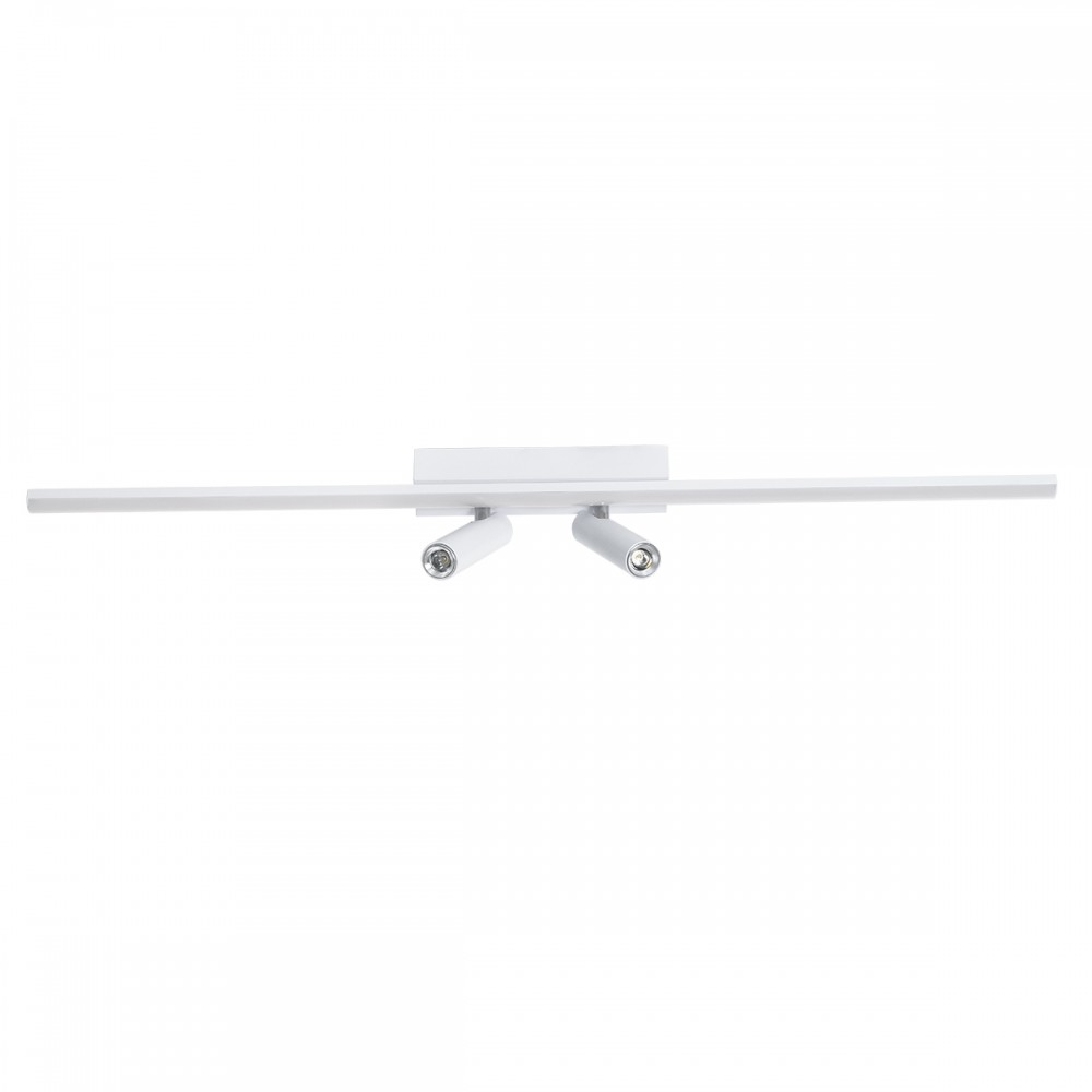 GLOBOSTAR® BARETTI 61227 Φωτιστικό Οροφής Linear Design LED CCT με Κινούμενα Σποτ LED Downlight 24W 2688lm 160° & 45° AC 220-240V IP20  - Εναλλαγή Φωτισμού μέσω Διακόπτη On/Off All In One Ψυχρό 6000k+Φυσικό 4500k+Θερμό 2700k - Μ80 x Π5.5 x Υ5 cm - Λευ