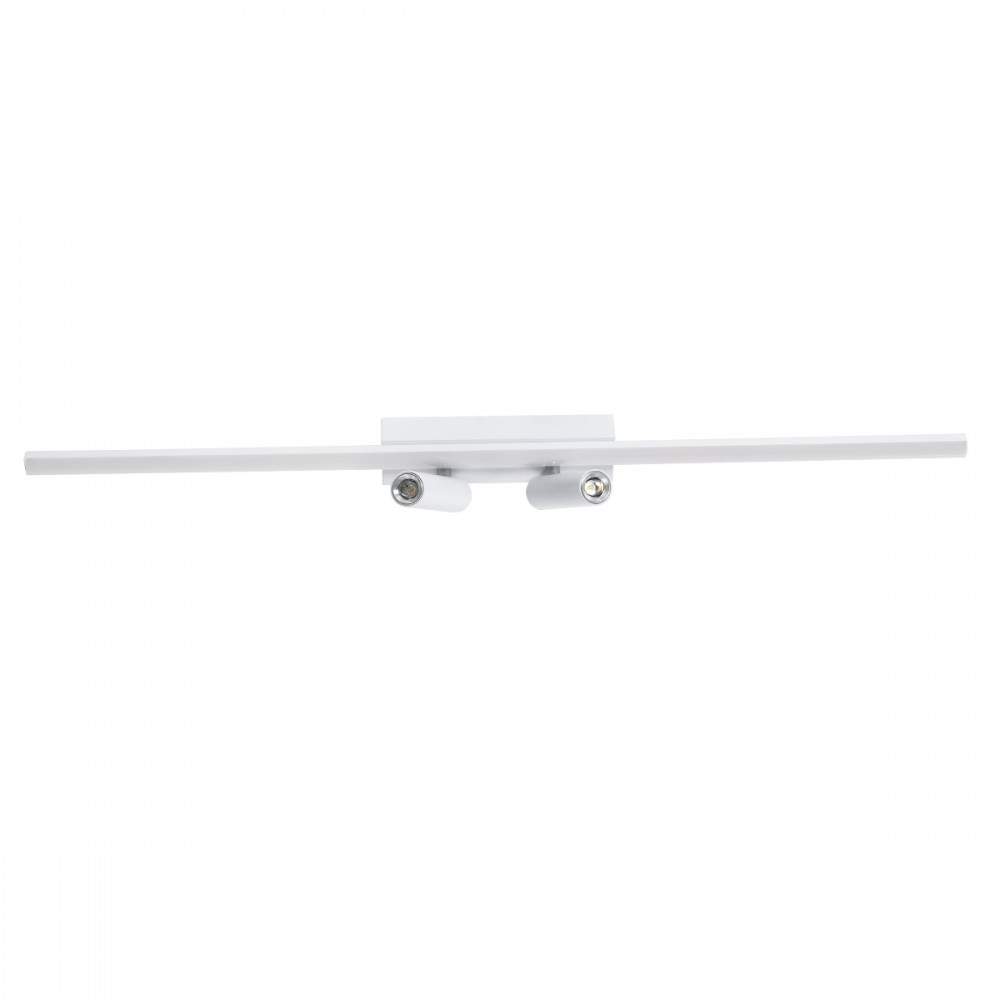 GLOBOSTAR® BARETTI 61227 Φωτιστικό Οροφής Linear Design LED CCT με Κινούμενα Σποτ LED Downlight 24W 2688lm 160° & 45° AC 220-240V IP20  - Εναλλαγή Φωτισμού μέσω Διακόπτη On/Off All In One Ψυχρό 6000k+Φυσικό 4500k+Θερμό 2700k - Μ80 x Π5.5 x Υ5 cm - Λευ