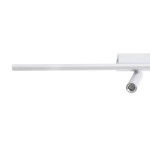 GLOBOSTAR® BARETTI 61227 Φωτιστικό Οροφής Linear Design LED CCT με Κινούμενα Σποτ LED Downlight 24W 2688lm 160° & 45° AC 220-240V IP20  - Εναλλαγή Φωτισμού μέσω Διακόπτη On/Off All In One Ψυχρό 6000k+Φυσικό 4500k+Θερμό 2700k - Μ80 x Π5.5 x Υ5 cm - Λευ