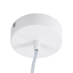 GloboStar® BARON 61252 Κρεμαστή Πλαφονιέρα Οροφής LED CCT 12W 1440lm 120° AC 220-240V - Εναλλαγή Φωτισμού μέσω Διακόπτη On/Off All In One Ψυχρό 6000k+Φυσικό 4500k+Θερμό 2700k Φ25 x Υ8cm - Λευκό - 3 Years Warranty