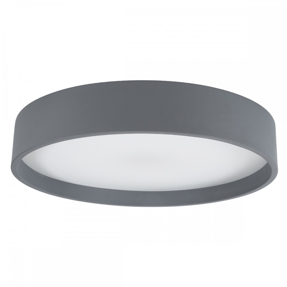 GloboStar® NARNIA 61258 Πλαφονιέρα Οροφής LED CCT 75W 8625lm 120° AC 220-240V - Εναλλαγή Φωτισμού μέσω Τηλεχειριστηρίου All In One Ψυχρό 6000k+Φυσικό 4500k+Θερμό 2700k Dimmable Φ45 x Υ8cm - Γκρι Ανθρακί - 3 Years Warranty