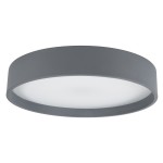 GloboStar® NARNIA 61258 Πλαφονιέρα Οροφής LED CCT 75W 8625lm 120° AC 220-240V - Εναλλαγή Φωτισμού μέσω Τηλεχειριστηρίου All In One Ψυχρό 6000k+Φυσικό 4500k+Θερμό 2700k Dimmable Φ45 x Υ8cm - Γκρι Ανθρακί - 3 Years Warranty