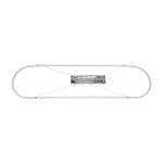 GloboStar® BOLIVAR 61272 Κρεμαστό Φωτιστικό Οροφής Design LED CCT 54W 6210lm 300° AC 220-240V - Εναλλαγή Φωτισμού μέσω Τηλεχειριστηρίου All In One Ψυχρό 6000k+Φυσικό 4500k+Θερμό 2700k Dimmable Μ120 x Π30 x Υ2cm - Λευκό - 3 Years Warranty