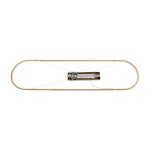 GloboStar® BOLIVAR 61274 Κρεμαστό Φωτιστικό Οροφής Design LED CCT 54W 6210lm 300° AC 220-240V - Εναλλαγή Φωτισμού μέσω Τηλεχειριστηρίου All In One Ψυχρό 6000k+Φυσικό 4500k+Θερμό 2700k Dimmable Μ120 x Π30 x Υ2cm - Χρυσό Βούρτσας - 3 Years Warranty