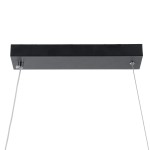 GloboStar® MORALES 61275 Κρεμαστό Φωτιστικό Οροφής Design LED CCT 54W 6048lm 200° AC 220-240V - Εναλλαγή Φωτισμού μέσω Τηλεχειριστηρίου All In One Ψυχρό 6000k+Φυσικό 4500k+Θερμό 2700k Dimmable Μ90 x Π14 x Υ14cm - Μαύρο - 3 Years Warranty