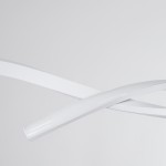 GloboStar® MORALES 61276 Κρεμαστό Φωτιστικό Οροφής Design LED CCT 54W 6048lm 200° AC 220-240V - Εναλλαγή Φωτισμού μέσω Τηλεχειριστηρίου All In One Ψυχρό 6000k+Φυσικό 4500k+Θερμό 2700k Dimmable Μ90 x Π14 x Υ14cm - Λευκό - 3 Years Warranty