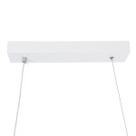 GloboStar® MORALES 61276 Κρεμαστό Φωτιστικό Οροφής Design LED CCT 54W 6048lm 200° AC 220-240V - Εναλλαγή Φωτισμού μέσω Τηλεχειριστηρίου All In One Ψυχρό 6000k+Φυσικό 4500k+Θερμό 2700k Dimmable Μ90 x Π14 x Υ14cm - Λευκό - 3 Years Warranty