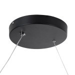 GloboStar® SPIRALE 61283 Κρεμαστό Φωτιστικό Οροφής Design LED CCT 75W 8400lm 300° AC 220-240V - Εναλλαγή Φωτισμού μέσω Τηλεχειριστηρίου All In One Ψυχρό 6000k+Φυσικό 4500k+Θερμό 2700k Dimmable Μ72 x Π25 x Υ30cm - Μαύρο - 3 Years Warranty