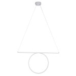 GloboStar® ROME 61295 Κρεμαστό Φωτιστικό Οροφής Linear Design LED CCT 24W 2640lm 200° AC 220-240V - Εναλλαγή Φωτισμού μέσω Διακόπτη On/Off All In One Ψυχρό 6000k+Φυσικό 4500k+Θερμό 2700k Μ65.5 x Π4 x Υ33cm - Λευκό - 3 Years Warranty