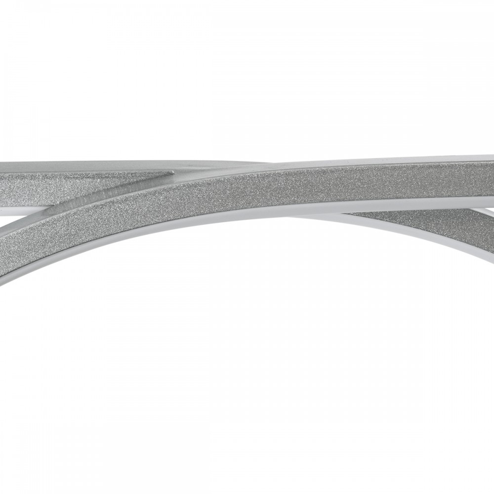 GloboStar® ROME 61296 Κρεμαστό Φωτιστικό Οροφής Linear Design LED CCT 24W 2640lm 200° AC 220-240V - Εναλλαγή Φωτισμού μέσω Διακόπτη On/Off All In One Ψυχρό 6000k+Φυσικό 4500k+Θερμό 2700k Μ65.5 x Π4 x Υ33cm - Ασημί Βούρτσας - 3 Years Warranty