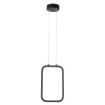 GloboStar® DEROBA 61298 Κρεμαστό Φωτιστικό Οροφής Linear Design LED CCT 12W 1320lm 360° AC 220-240V - Εναλλαγή Φωτισμού μέσω Διακόπτη On/Off All In One Ψυχρό 6000k+Φυσικό 4500k+Θερμό 2700k Μ16 x Π1.6 x Υ25.5cm - Μαύρο - 3 Years Warranty