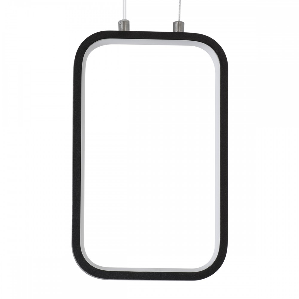 GloboStar® DEROBA 61298 Κρεμαστό Φωτιστικό Οροφής Linear Design LED CCT 12W 1320lm 360° AC 220-240V - Εναλλαγή Φωτισμού μέσω Διακόπτη On/Off All In One Ψυχρό 6000k+Φυσικό 4500k+Θερμό 2700k Μ16 x Π1.6 x Υ25.5cm - Μαύρο - 3 Years Warranty