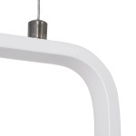 GloboStar® DEROBA 61299 Κρεμαστό Φωτιστικό Οροφής Linear Design LED CCT 12W 1320lm 360° AC 220-240V - Εναλλαγή Φωτισμού μέσω Διακόπτη On/Off All In One Ψυχρό 6000k+Φυσικό 4500k+Θερμό 2700k Μ16 x Π1.6 x Υ25.5cm - Λευκό - 3 Years Warranty