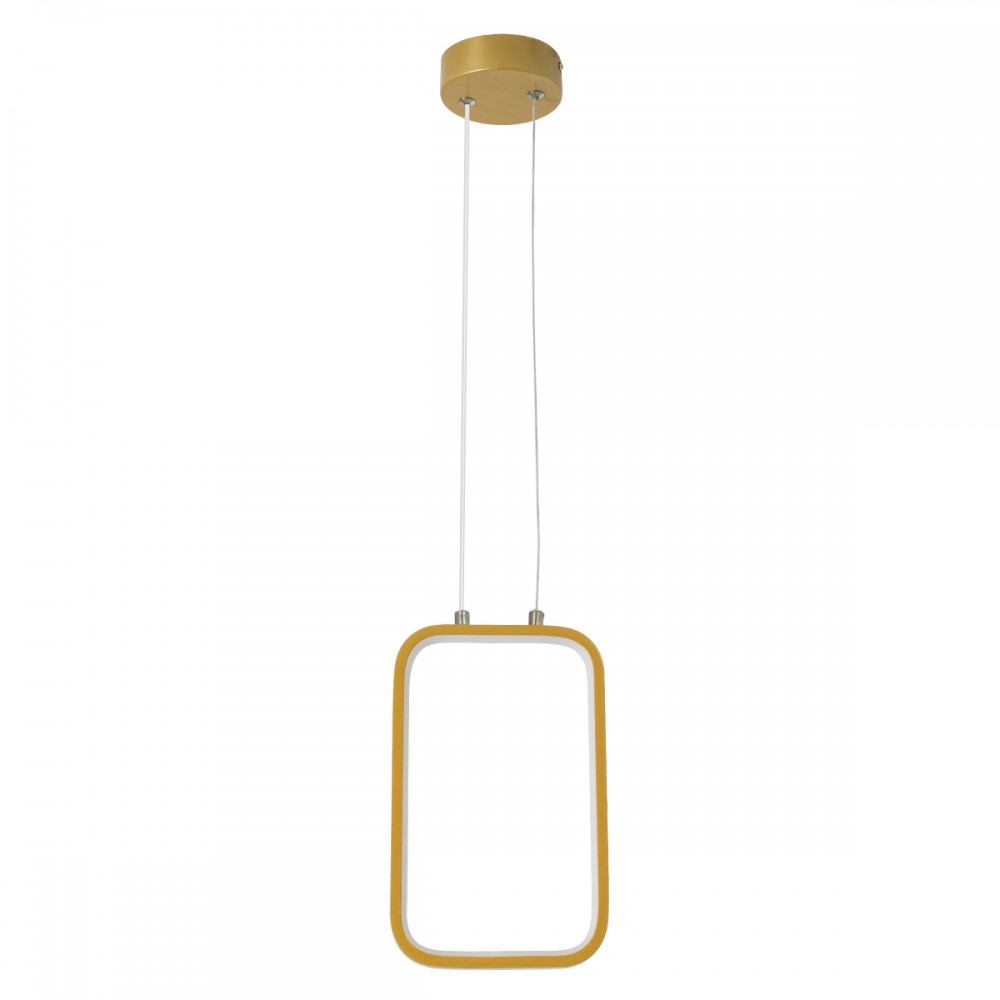 GloboStar® NEROBA 61301 Κρεμαστό Φωτιστικό Οροφής Linear Design LED CCT 12W 1320lm 360° AC 220-240V - Εναλλαγή Φωτισμού μέσω Διακόπτη On/Off All In One Ψυχρό 6000k+Φυσικό 4500k+Θερμό 2700k Μ16 x Π1.6 x Υ25.5cm - Χρυσό Βούρτσας - 3 Years Warranty