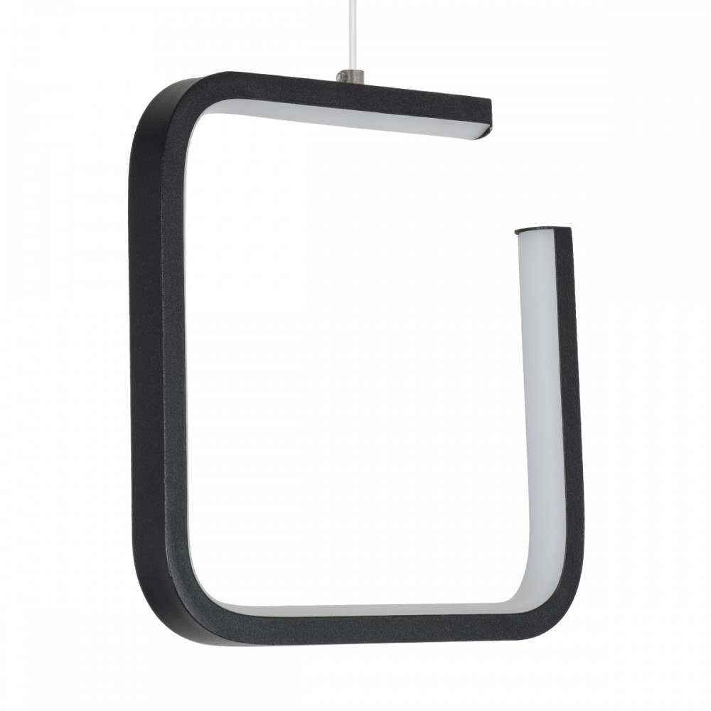 GloboStar® CEROBA 61308 Κρεμαστό Φωτιστικό Οροφής Linear Design LED CCT 12W 1320lm 360° AC 220-240V - Εναλλαγή Φωτισμού μέσω Διακόπτη On/Off All In One Ψυχρό 6000k+Φυσικό 4500k+Θερμό 2700k Μ22 x Π2 x Υ22cm - Μαύρο - 3 Years Warranty