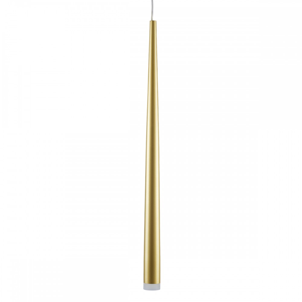 GloboStar® TEARS 61310 Κρεμαστό Φωτιστικό Οροφής Design LED CCT 3W 330lm 180° AC 220-240V - Εναλλαγή Φωτισμού μέσω Διακόπτη On/Off All In One Ψυχρό 6000k+Φυσικό 4500k+Θερμό 2700k Φ3.2 x Υ51.5cm - Χρυσό Βούρτσας - 3 Years Warranty