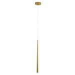 GloboStar® TEARS 61310 Κρεμαστό Φωτιστικό Οροφής Design LED CCT 3W 330lm 180° AC 220-240V - Εναλλαγή Φωτισμού μέσω Διακόπτη On/Off All In One Ψυχρό 6000k+Φυσικό 4500k+Θερμό 2700k Φ3.2 x Υ51.5cm - Χρυσό Βούρτσας - 3 Years Warranty