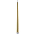 GloboStar® TEARS 61310 Κρεμαστό Φωτιστικό Οροφής Design LED CCT 3W 330lm 180° AC 220-240V - Εναλλαγή Φωτισμού μέσω Διακόπτη On/Off All In One Ψυχρό 6000k+Φυσικό 4500k+Θερμό 2700k Φ3.2 x Υ51.5cm - Χρυσό Βούρτσας - 3 Years Warranty