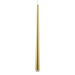 GloboStar® TEARS 61310 Κρεμαστό Φωτιστικό Οροφής Design LED CCT 3W 330lm 180° AC 220-240V - Εναλλαγή Φωτισμού μέσω Διακόπτη On/Off All In One Ψυχρό 6000k+Φυσικό 4500k+Θερμό 2700k Φ3.2 x Υ51.5cm - Χρυσό Βούρτσας - 3 Years Warranty