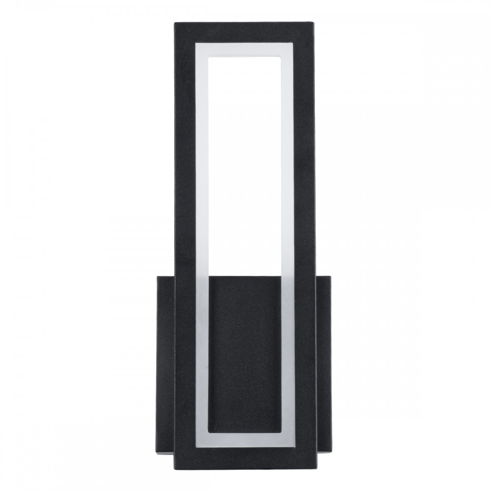 GloboStar® TIARA 61327 Φωτιστικό Τοίχου - Απλίκα Design LED CCT 12W 1440lm 360° AC 220-240V - Εναλλαγή Φωτισμού μέσω Διακόπτη On/Off All In One Ψυχρό 6000k+Φυσικό 4500k+Θερμό 2700k Μ12.5 x Π4 x Υ32cm - Μαύρο - 3 Years Warranty