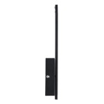 GloboStar® TIARA 61327 Φωτιστικό Τοίχου - Απλίκα Design LED CCT 12W 1440lm 360° AC 220-240V - Εναλλαγή Φωτισμού μέσω Διακόπτη On/Off All In One Ψυχρό 6000k+Φυσικό 4500k+Θερμό 2700k Μ12.5 x Π4 x Υ32cm - Μαύρο - 3 Years Warranty
