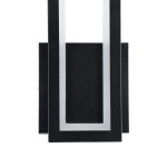 GloboStar® TIARA 61327 Φωτιστικό Τοίχου - Απλίκα Design LED CCT 12W 1440lm 360° AC 220-240V - Εναλλαγή Φωτισμού μέσω Διακόπτη On/Off All In One Ψυχρό 6000k+Φυσικό 4500k+Θερμό 2700k Μ12.5 x Π4 x Υ32cm - Μαύρο - 3 Years Warranty