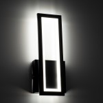 GloboStar® TIARA 61327 Φωτιστικό Τοίχου - Απλίκα Design LED CCT 12W 1440lm 360° AC 220-240V - Εναλλαγή Φωτισμού μέσω Διακόπτη On/Off All In One Ψυχρό 6000k+Φυσικό 4500k+Θερμό 2700k Μ12.5 x Π4 x Υ32cm - Μαύρο - 3 Years Warranty