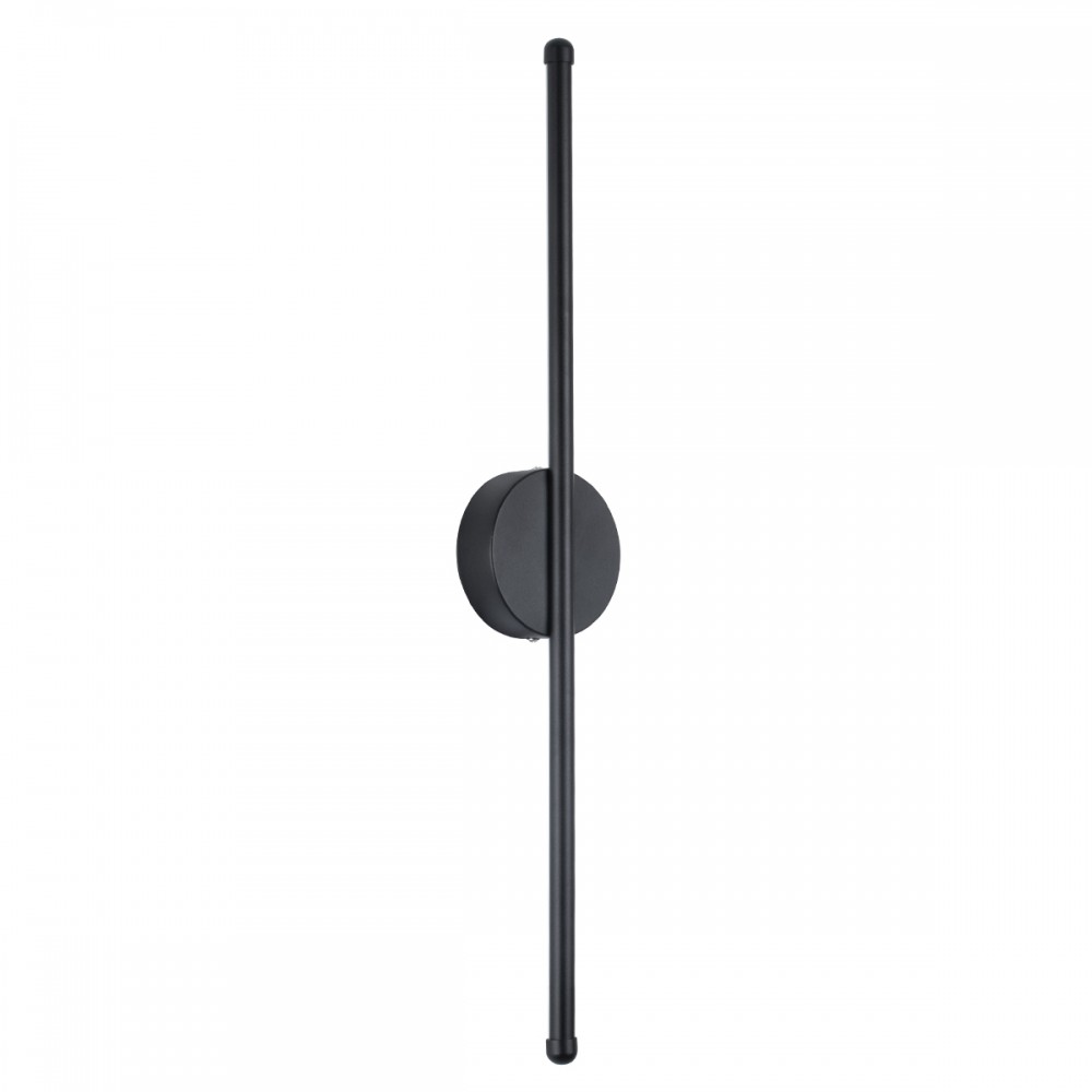 GloboStar® DIADEM 61329 Φωτιστικό Τοίχου - Απλίκα Design LED CCT 9W 1080lm 120° AC 220-240V - Εναλλαγή Φωτισμού μέσω Διακόπτη On/Off All In One Ψυχρό 6000k+Φυσικό 4500k+Θερμό 2700k Μ10 x Π4 x Υ60cm - Μαύρο - 3 Years Warranty