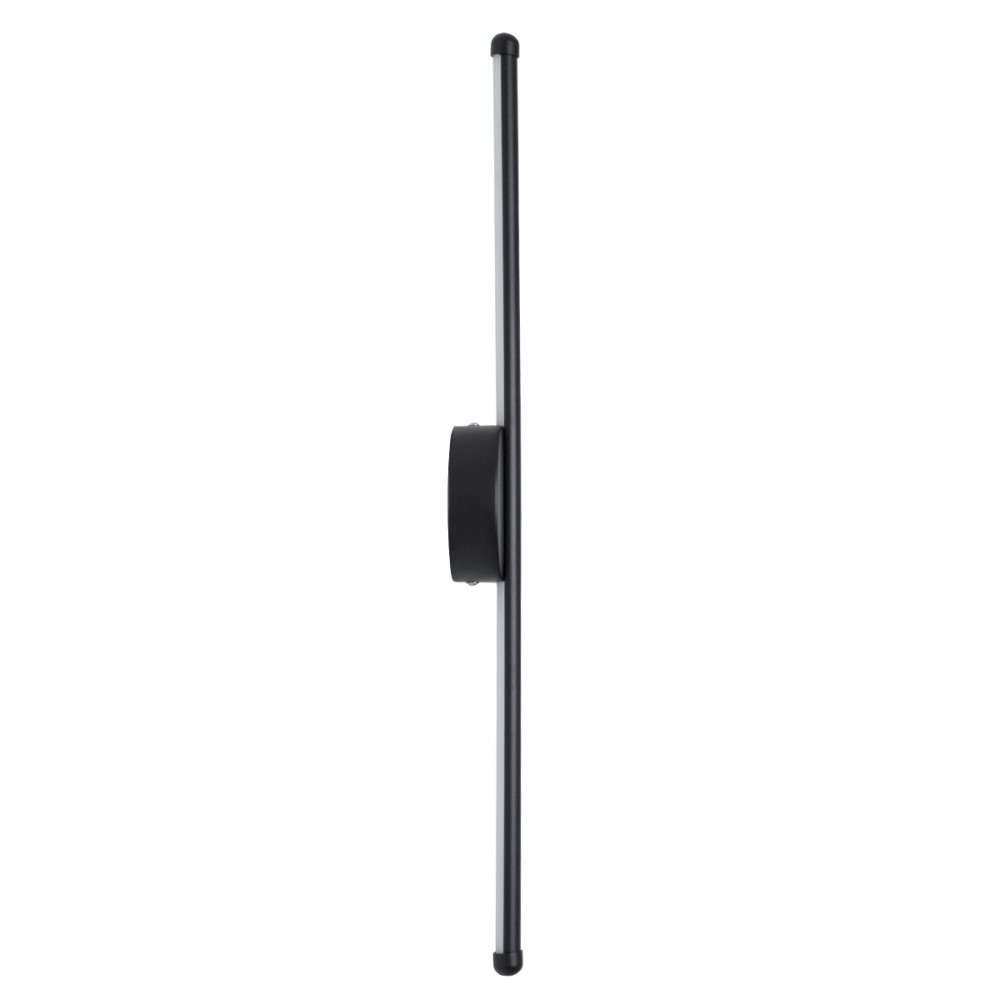 GloboStar® DIADEM 61329 Φωτιστικό Τοίχου - Απλίκα Design LED CCT 9W 1080lm 120° AC 220-240V - Εναλλαγή Φωτισμού μέσω Διακόπτη On/Off All In One Ψυχρό 6000k+Φυσικό 4500k+Θερμό 2700k Μ10 x Π4 x Υ60cm - Μαύρο - 3 Years Warranty