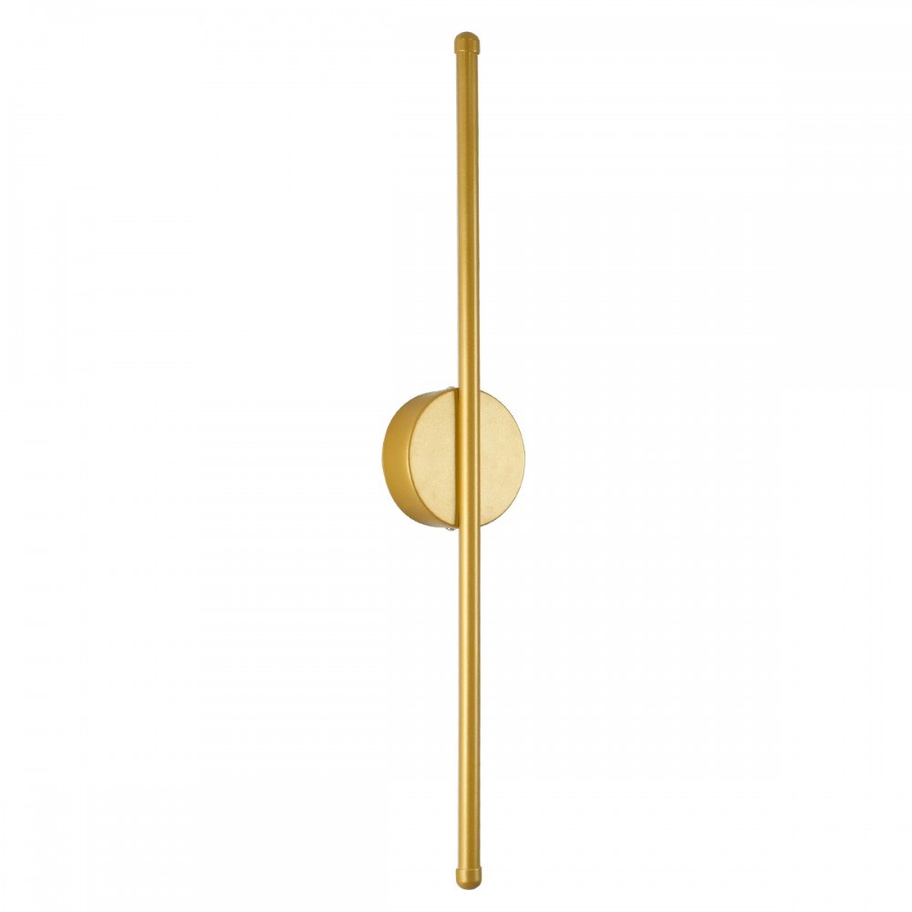 GloboStar® DIADEM 61330 Φωτιστικό Τοίχου - Απλίκα Design LED CCT 9W 1080lm 120° AC 220-240V - Εναλλαγή Φωτισμού μέσω Διακόπτη On/Off All In One Ψυχρό 6000k+Φυσικό 4500k+Θερμό 2700k Μ10 x Π4 x Υ60cm - Χρυσό - 3 Years Warranty