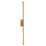 GloboStar® DIADEM 61330 Φωτιστικό Τοίχου - Απλίκα Design LED CCT 9W 1080lm 120° AC 220-240V - Εναλλαγή Φωτισμού μέσω Διακόπτη On/Off All In One Ψυχρό 6000k+Φυσικό 4500k+Θερμό 2700k Μ10 x Π4 x Υ60cm - Χρυσό - 3 Years Warranty