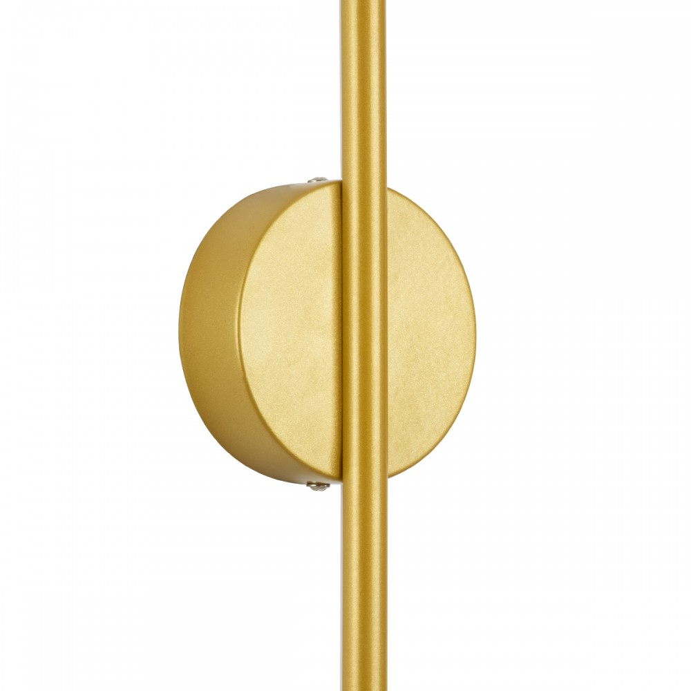 GloboStar® DIADEM 61330 Φωτιστικό Τοίχου - Απλίκα Design LED CCT 9W 1080lm 120° AC 220-240V - Εναλλαγή Φωτισμού μέσω Διακόπτη On/Off All In One Ψυχρό 6000k+Φυσικό 4500k+Θερμό 2700k Μ10 x Π4 x Υ60cm - Χρυσό - 3 Years Warranty