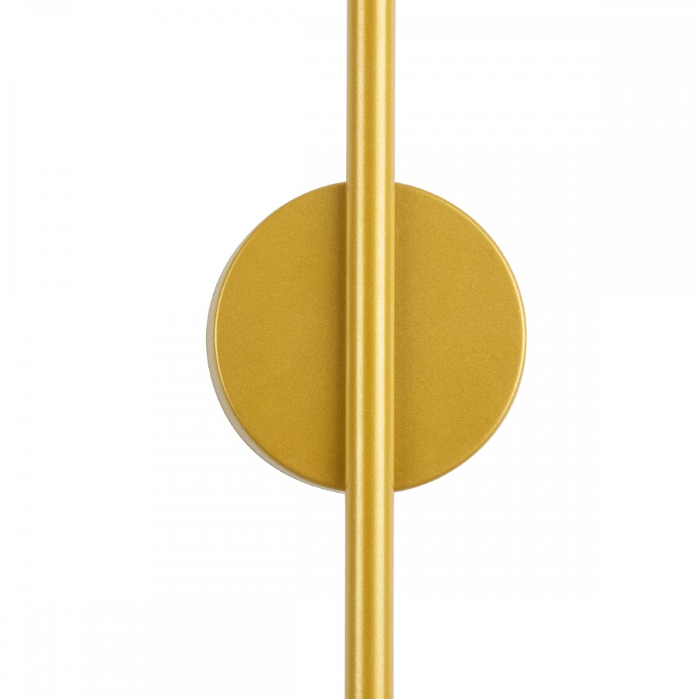 GloboStar® DIADEM 61330 Φωτιστικό Τοίχου - Απλίκα Design LED CCT 9W 1080lm 120° AC 220-240V - Εναλλαγή Φωτισμού μέσω Διακόπτη On/Off All In One Ψυχρό 6000k+Φυσικό 4500k+Θερμό 2700k Μ10 x Π4 x Υ60cm - Χρυσό - 3 Years Warranty