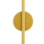 GloboStar® DIADEM 61330 Φωτιστικό Τοίχου - Απλίκα Design LED CCT 9W 1080lm 120° AC 220-240V - Εναλλαγή Φωτισμού μέσω Διακόπτη On/Off All In One Ψυχρό 6000k+Φυσικό 4500k+Θερμό 2700k Μ10 x Π4 x Υ60cm - Χρυσό - 3 Years Warranty