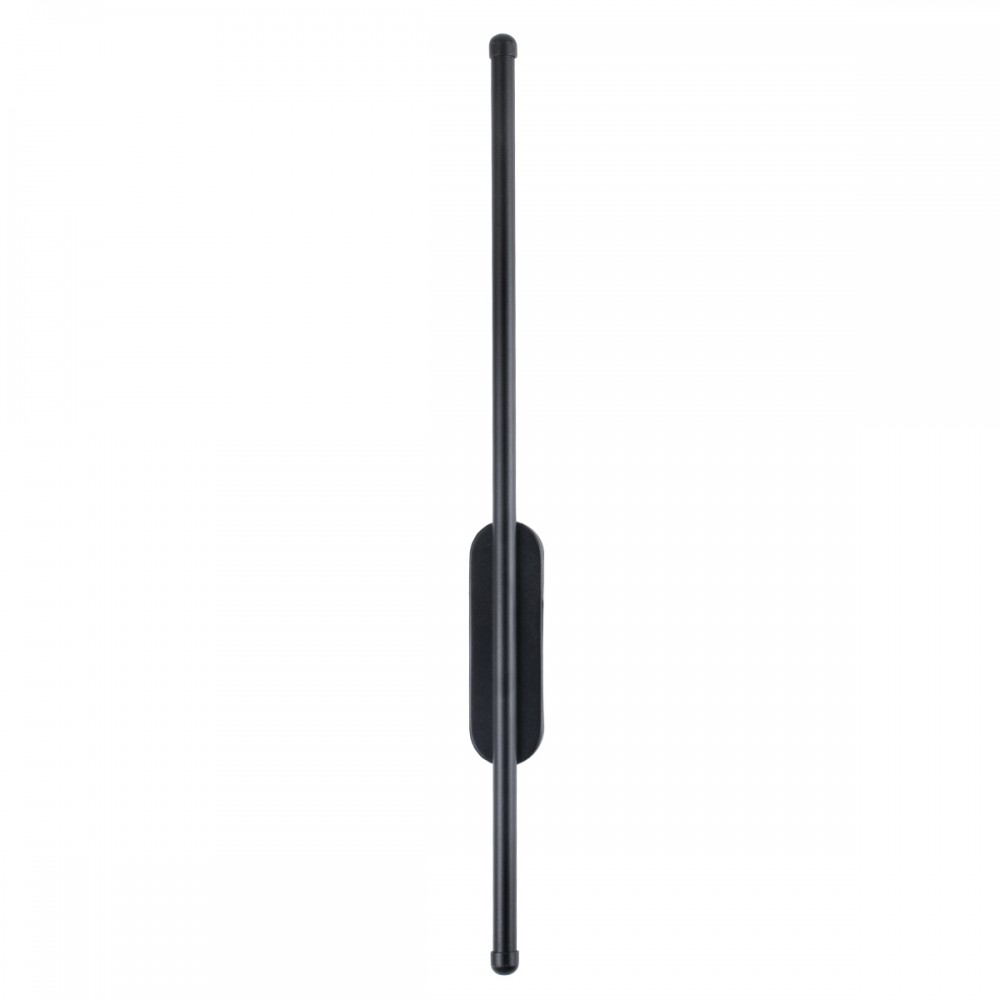 GloboStar® HARLEM 61331 Φωτιστικό Τοίχου - Απλίκα Design LED CCT 9W 1080lm 120° AC 220-240V - Εναλλαγή Φωτισμού μέσω Διακόπτη On/Off All In One Ψυχρό 6000k+Φυσικό 4500k+Θερμό 2700k Μ5 x Π4 x Υ60cm - Μαύρο - 3 Years Warranty