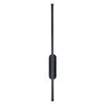 GloboStar® HARLEM 61331 Φωτιστικό Τοίχου - Απλίκα Design LED CCT 9W 1080lm 120° AC 220-240V - Εναλλαγή Φωτισμού μέσω Διακόπτη On/Off All In One Ψυχρό 6000k+Φυσικό 4500k+Θερμό 2700k Μ5 x Π4 x Υ60cm - Μαύρο - 3 Years Warranty