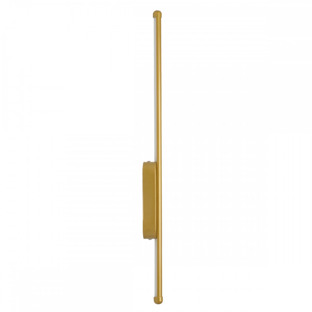 GloboStar® HARLEM 61332 Φωτιστικό Τοίχου - Απλίκα Design LED CCT 9W 1080lm 120° AC 220-240V - Εναλλαγή Φωτισμού μέσω Διακόπτη On/Off All In One Ψυχρό 6000k+Φυσικό 4500k+Θερμό 2700k Μ5 x Π4 x Υ60cm - Χρυσό - 3 Years Warranty