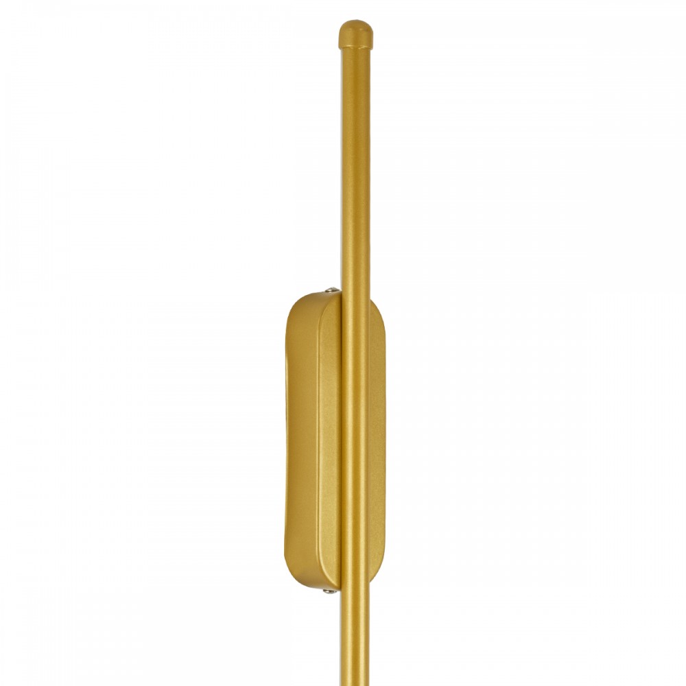 GloboStar® HARLEM 61332 Φωτιστικό Τοίχου - Απλίκα Design LED CCT 9W 1080lm 120° AC 220-240V - Εναλλαγή Φωτισμού μέσω Διακόπτη On/Off All In One Ψυχρό 6000k+Φυσικό 4500k+Θερμό 2700k Μ5 x Π4 x Υ60cm - Χρυσό - 3 Years Warranty