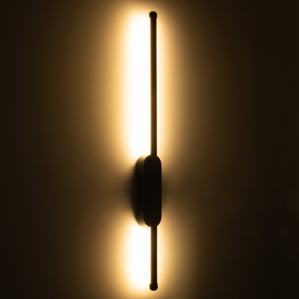 GloboStar® HARLEM 61332 Φωτιστικό Τοίχου - Απλίκα Design LED CCT 9W 1080lm 120° AC 220-240V - Εναλλαγή Φωτισμού μέσω Διακόπτη On/Off All In One Ψυχρό 6000k+Φυσικό 4500k+Θερμό 2700k Μ5 x Π4 x Υ60cm - Χρυσό - 3 Years Warranty