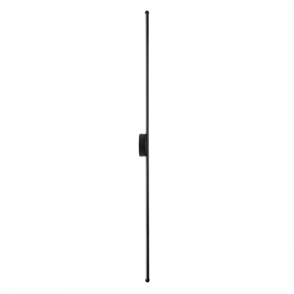 GloboStar® DIADEM 61333 Φωτιστικό Τοίχου - Απλίκα Design LED CCT 18W 2160lm 120° AC 220-240V - Εναλλαγή Φωτισμού μέσω Διακόπτη On/Off All In One Ψυχρό 6000k+Φυσικό 4500k+Θερμό 2700k Μ10 x Π4 x Υ120cm - Μαύρο - 3 Years Warranty