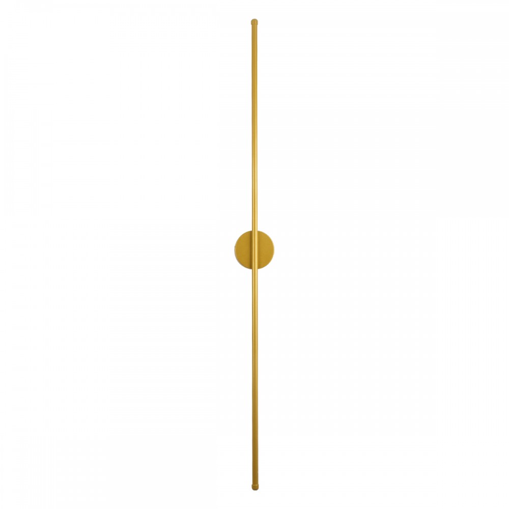 GloboStar® DIADEM 61334 Φωτιστικό Τοίχου - Απλίκα Design LED CCT 18W 2160lm 120° AC 220-240V - Εναλλαγή Φωτισμού μέσω Διακόπτη On/Off All In One Ψυχρό 6000k+Φυσικό 4500k+Θερμό 2700k Μ10 x Π4 x Υ120cm - Χρυσό - 3 Years Warranty