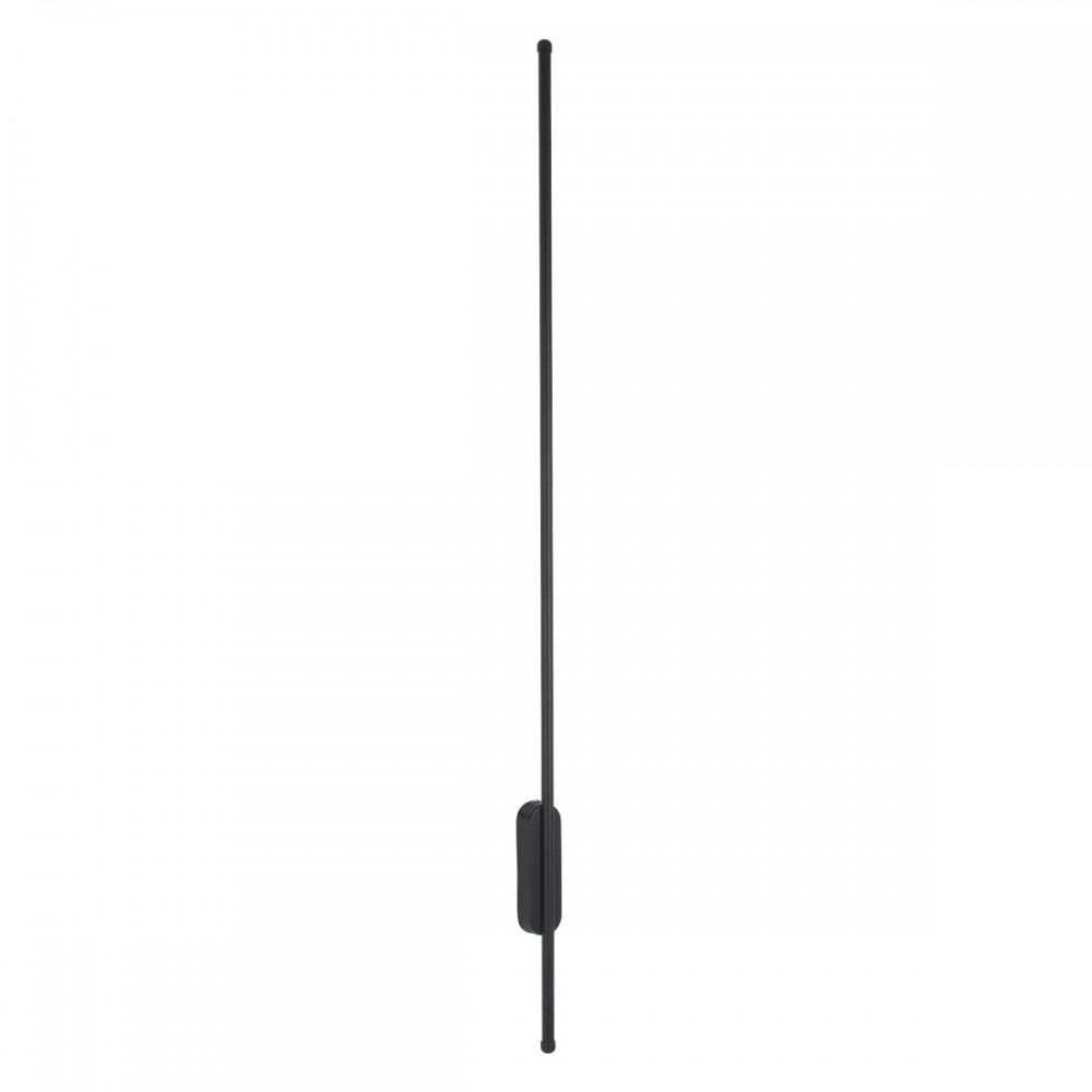 GloboStar® HARLEM 61335 Φωτιστικό Τοίχου - Απλίκα Design LED CCT 18W 2160lm 120° AC 220-240V - Εναλλαγή Φωτισμού μέσω Διακόπτη On/Off All In One Ψυχρό 6000k+Φυσικό 4500k+Θερμό 2700k Μ5 x Π4 x Υ120cm - Μαύρο - 3 Years Warranty