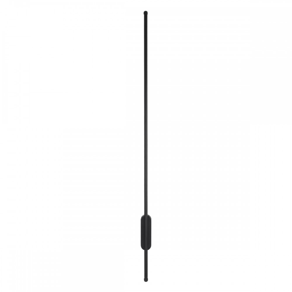 GloboStar® HARLEM 61335 Φωτιστικό Τοίχου - Απλίκα Design LED CCT 18W 2160lm 120° AC 220-240V - Εναλλαγή Φωτισμού μέσω Διακόπτη On/Off All In One Ψυχρό 6000k+Φυσικό 4500k+Θερμό 2700k Μ5 x Π4 x Υ120cm - Μαύρο - 3 Years Warranty