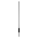 GloboStar® HARLEM 61335 Φωτιστικό Τοίχου - Απλίκα Design LED CCT 18W 2160lm 120° AC 220-240V - Εναλλαγή Φωτισμού μέσω Διακόπτη On/Off All In One Ψυχρό 6000k+Φυσικό 4500k+Θερμό 2700k Μ5 x Π4 x Υ120cm - Μαύρο - 3 Years Warranty