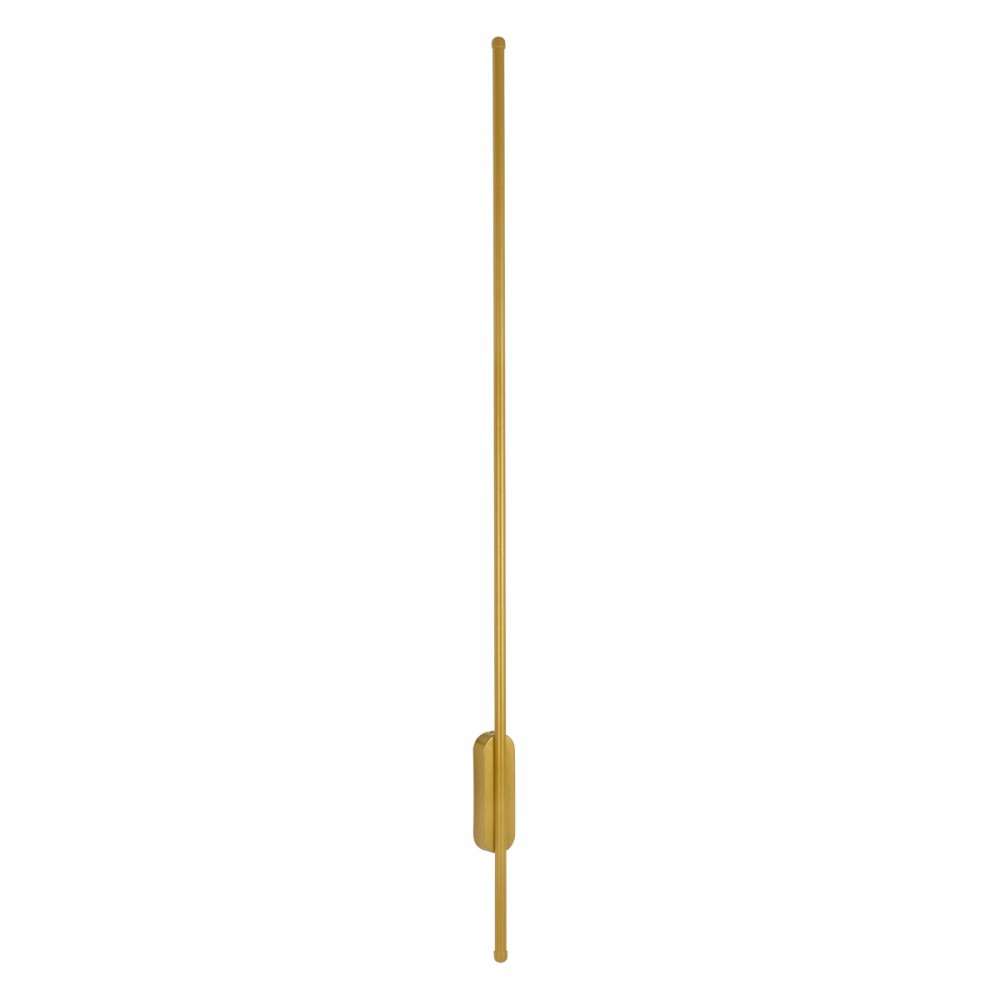 GloboStar® HARLEM 61336 Φωτιστικό Τοίχου - Απλίκα Design LED CCT 18W 2160lm 120° AC 220-240V - Εναλλαγή Φωτισμού μέσω Διακόπτη On/Off All In One Ψυχρό 6000k+Φυσικό 4500k+Θερμό 2700k Μ5 x Π4 x Υ120cm - Χρυσό - 3 Years Warranty