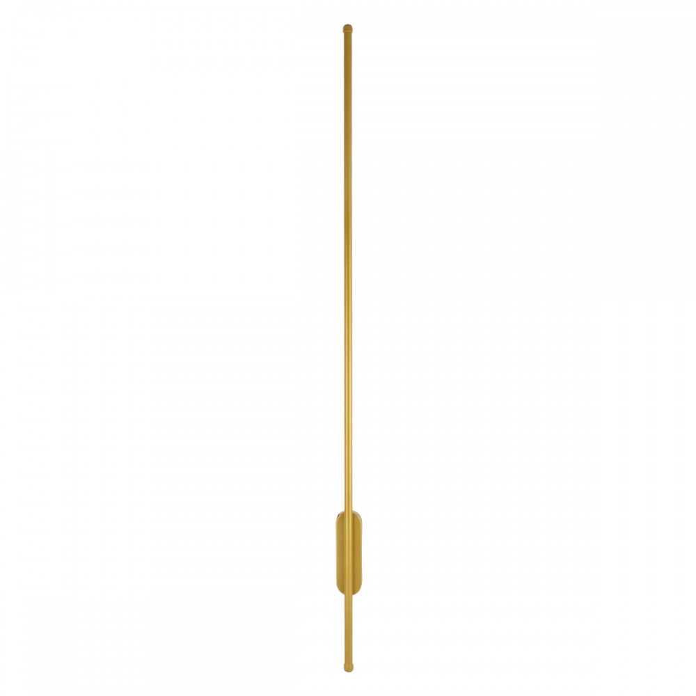 GloboStar® HARLEM 61336 Φωτιστικό Τοίχου - Απλίκα Design LED CCT 18W 2160lm 120° AC 220-240V - Εναλλαγή Φωτισμού μέσω Διακόπτη On/Off All In One Ψυχρό 6000k+Φυσικό 4500k+Θερμό 2700k Μ5 x Π4 x Υ120cm - Χρυσό - 3 Years Warranty