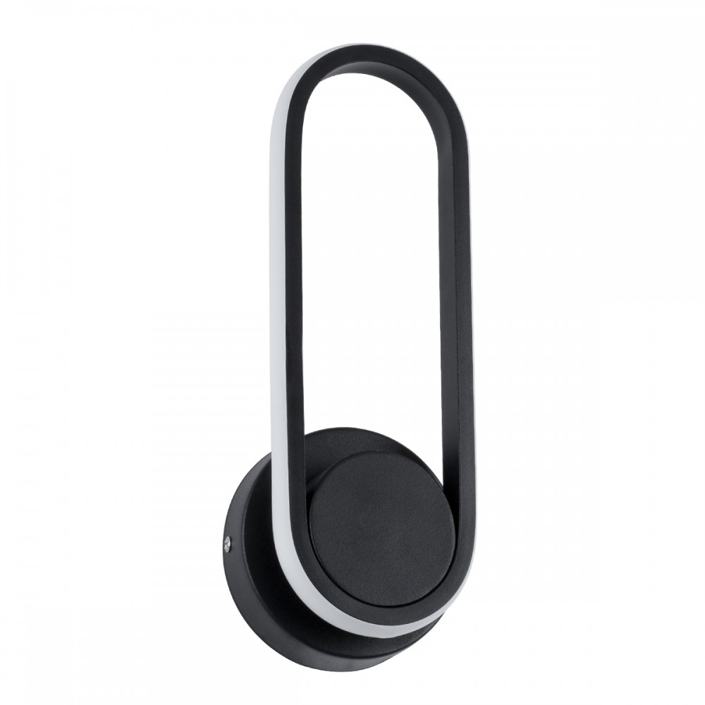 GloboStar® DALLAS 61345 Φωτιστικό Τοίχου - Απλίκα Design LED CCT 12W 1440lm 360° AC 220-240V - Εναλλαγή Φωτισμού μέσω Διακόπτη On/Off All In One Ψυχρό 6000k+Φυσικό 4500k+Θερμό 2700k Μ12 x Π6.5 x Υ32cm - Μαύρο - 3 Years Warranty