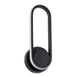 GloboStar® DALLAS 61345 Φωτιστικό Τοίχου - Απλίκα Design LED CCT 12W 1440lm 360° AC 220-240V - Εναλλαγή Φωτισμού μέσω Διακόπτη On/Off All In One Ψυχρό 6000k+Φυσικό 4500k+Θερμό 2700k Μ12 x Π6.5 x Υ32cm - Μαύρο - 3 Years Warranty